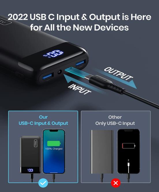 INIU Power Bank 20000mAh Dual USB Portable Charger – BluYeti Camping