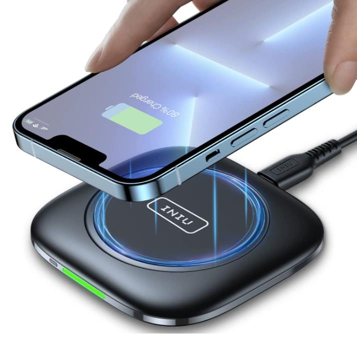 20W Max Wireless Charger Foldable,Qi-Certified 15W Wireless Charging Stand Compatible Samsung Galaxy S22 S21 S20 S10 S9 S8/Note 20 10 9 8,Qi Phone Fast Charger for iPhone 13/12/SE/11/XR/XS Max/X/8 